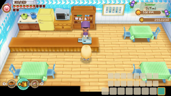 Kai waits for customers to arrive screen shot